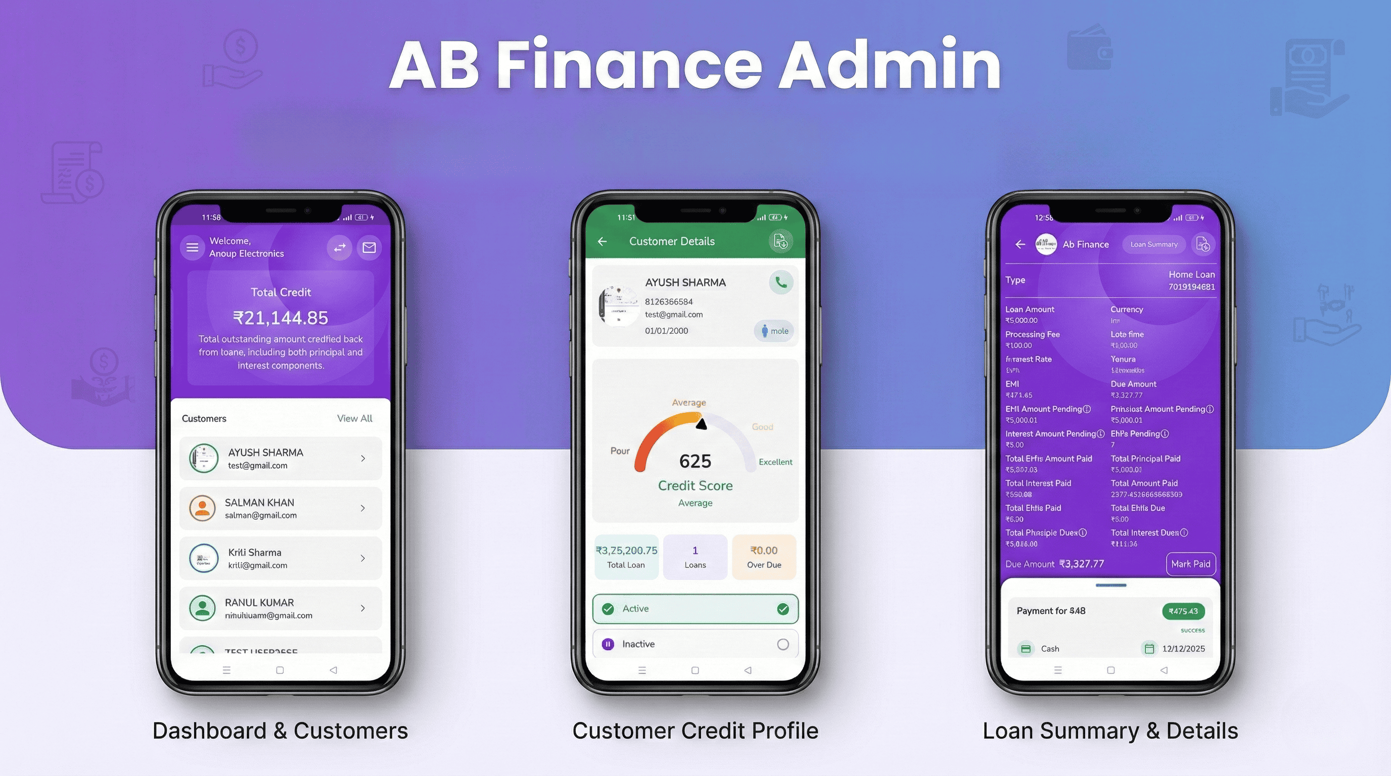 AB Finance Admin App